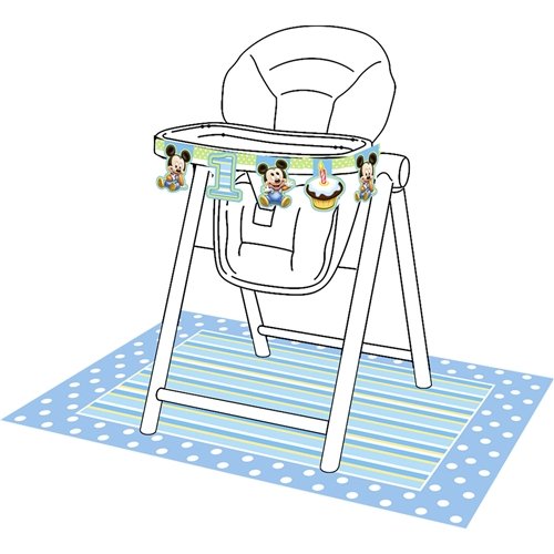 Mickey's 1st Birthday High Chair Decoration kit
