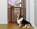 Pet Supplies : Richell 94118 One-Touch Adjustable Pet Gate with Wood Finish