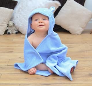 Cheapest Bathing Bunnies Hippo Baby Hooded Towel Sky