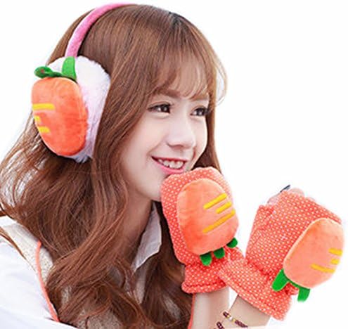 Deer Mum Girl's Assorted Cute Fruits Pattern Designs Earmuffs