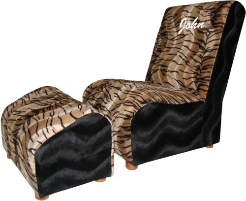 Kitchen: Personalized Tiger Kids Chair and Ottoman