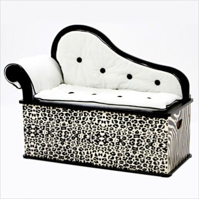 Levels Of Discovery Wild Side Bench Seat with Storage Black/Ivory