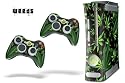 New XBOX 360 Console Protective Skin - Weeds - Black