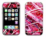 Heart Bling Design Decal Protective Skin Sticker for Apple iPhone