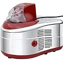 Eismaschine mit Kompressor Gino Gelati IC-200RS rot/silber Neu