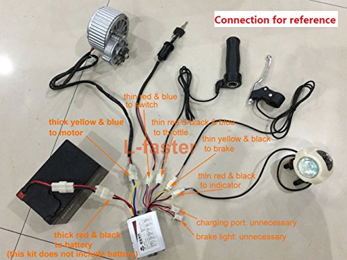 24V 250W Electric Motorized E-Bike Bicycle Conversion Kit ... lb27 electric scooter controller wiring diagram 