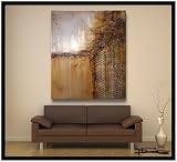XL 48 X 36 X 1.5 Limited Edition, Hand Embellished, Textural, Abstract Painting. Giclee on Canvas.