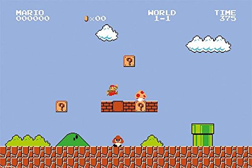 Super Mario Bros. - Nintendo Gaming Poster (Original / Classic / Retro Super Mario Game) (Size: 36