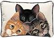 Peeping Toms Kitten Kitty Cats Home Decor Throw Pillow