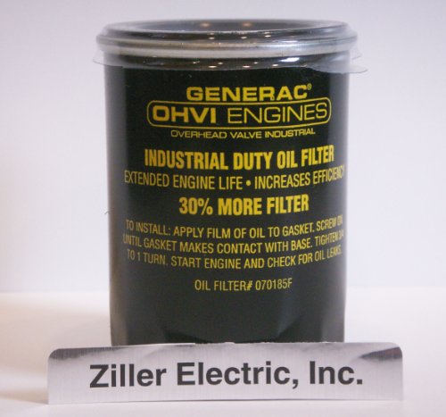 Generac Part #: 070185B - OIL FILTER BLACK 75 LONG