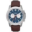 Fossil Grant Leather Watch Brown