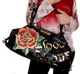 Ed Hardy - ED HARDY Christian Audigier Christian Audigier Tyla Purse Denim Handbag Bag