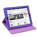 TeckNet® iPad 2 Dual-View Multi Angle Leather Folio Case Cover for Apple iPad 2, With Built-in Magnet Sleep and Awake Function - Purple