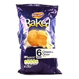Walkers Baked Cheese and Onion Crisps 6 Pack 150g