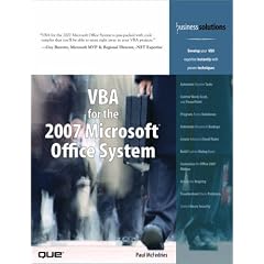 VBA for the 2007 Microsoft Office System (Business Solutions)