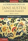 A chronology of Jane Austen and her family