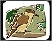 Decorated Mouse Pad with kookaburra, brown, wings, branch, bird