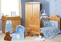O Baby B is for BEAR Cot/Cotbed bedding-Blue