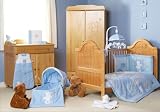 O Baby B is for BEAR Cot/Cotbed bedding-Blue