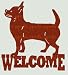 Chihuahua Welcome Sign Metal