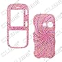 LG Rumor 2 LX265/Cosmos VN250 - SWIRL Design - Pink/Blue/Silver - Full Rhinestones/Diamond/Bling - Hard Case/Cover/Faceplate/Snap On/Housing