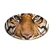 22x14 Oval Wall Vinyl Sticker Sumatran Tiger Face