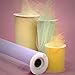 Premium Colored Tulle - Nylon Tulle Ribbon - 25 Yards (6 inches, Gold) - 5 Rolls