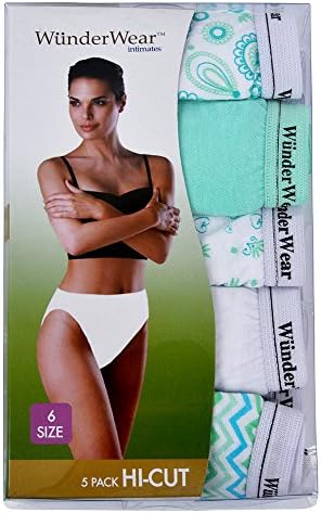 Women`s Underwear Hi-Cut 5-Pack (Size 7)- Assorted colors