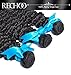 Rechoo Brazilian Virgin Remy Human Hair Extension Weave 3 Bundles 300g - Natural Black,12