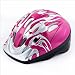 Relaxdays Kinderhelm für Radfahrer Kinderfahrradhelm Fire Design Farbe Pink