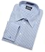 Nautica Men's French Cuff Blue And White Stripe Shirt