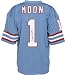 Warren Moon Autographed Throwback Blue Custom Jersey w/''49,325 yds''