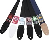Fender Strap, Patchworks Series Badge Black