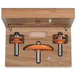 CMT 800.516.11 3-Piece Cove Kitchen 1/2 Shank Router Bit Set
