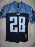 Chris Johnson Tennessee Titans Navy Mid-Tier NFL Youth Jersey (Small 8)