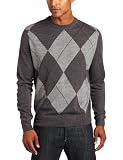 Dockers Men's Soft Argyle Crewneck Sweater, Grey Mist Heather, X-Large