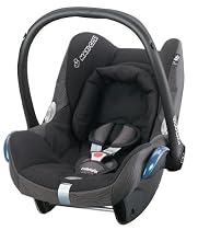 Maxi-Cosi 61700091 - Cabriofix Black Reflection Autokindersitz Gruppe 0+ (bis 13 kg), ab der Geburt bis ca. 15 Monate