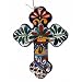 Talavera Wall Cross / Crucifix, Large, Assorted Colors