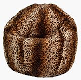 Comfy Bean Beanbag Small Faux Fur