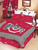 Review College Covers  / Ohio State Buckeyes NCAA Bed-in-a-Bag (Panel/Rotary-Solid) (Twin)