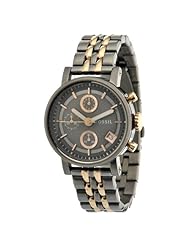 Fossil Dress Chronograph Three-Hand Stainless Steel - Two-Tone Womens watch #ES3386