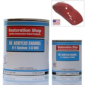 Carmine Red QUALITY ACRYLIC ENAMEL Car Auto Paint Kit