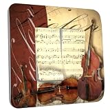 Interrupteur d�cor� double va et vient : VIOLON-VIOLONCELLE-C...