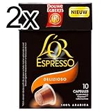 Produkt-Bild: Douwe Egberts L&acute;OR Espresso Delizioso, 2er Pack, 2 x 10 Kapseln, kompatibel mit Nespresso