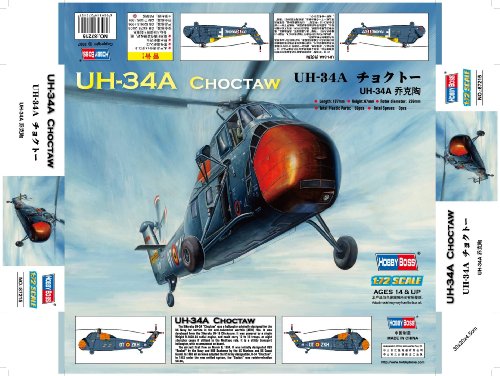 UH-34A Choctaw Helicopter 1-72 by Hobby Boss UH-34A Choctaw Helicopter 1-72 by Hobby Boss