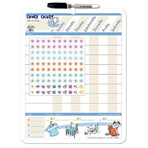 Board Dudes Magnetic Dry Erase Rewards Chore Chart (11020-4)