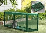 Pet Supplies : Cat Outdoor Crawl Tunnel House Cage Pen
