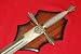 All Products : 43" Medieval English King Lion Crest Knight Broad Sword w/Plaque