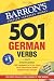 501 German Verbs with CD-ROM (Barron's Foreign Language Guides) Cover