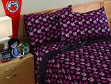 David & Goliath T300 Sateen 100-Percent Cotton Skully Queen Sheet Set